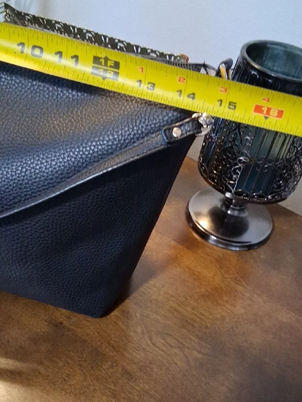GUESS Black Pebbled Leather Messenger Bag with Gold Logo